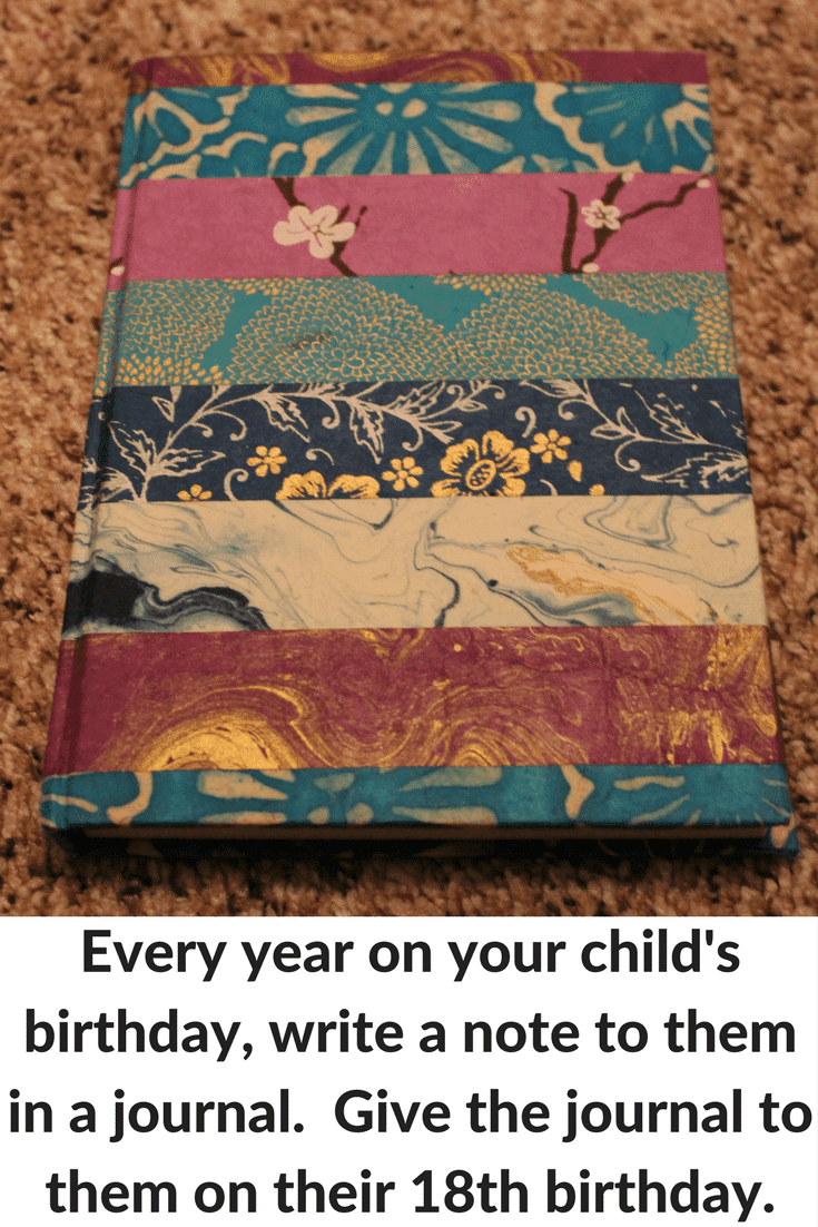 Birthday Tradition Idea: Write a Letter to Baby Each Birthday in a Journal