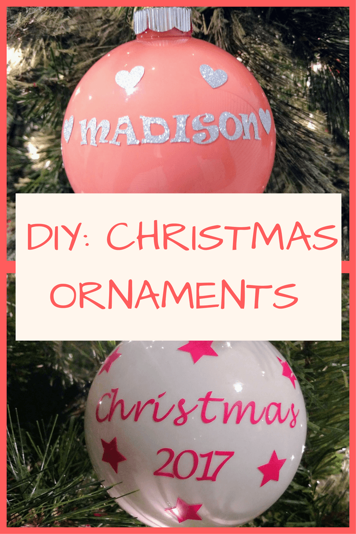 Easy DIY Christmas Ornaments Using Cricut and Paint