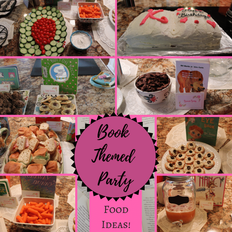 Library Themed Snacks for Bookworm or Book Birthday Party