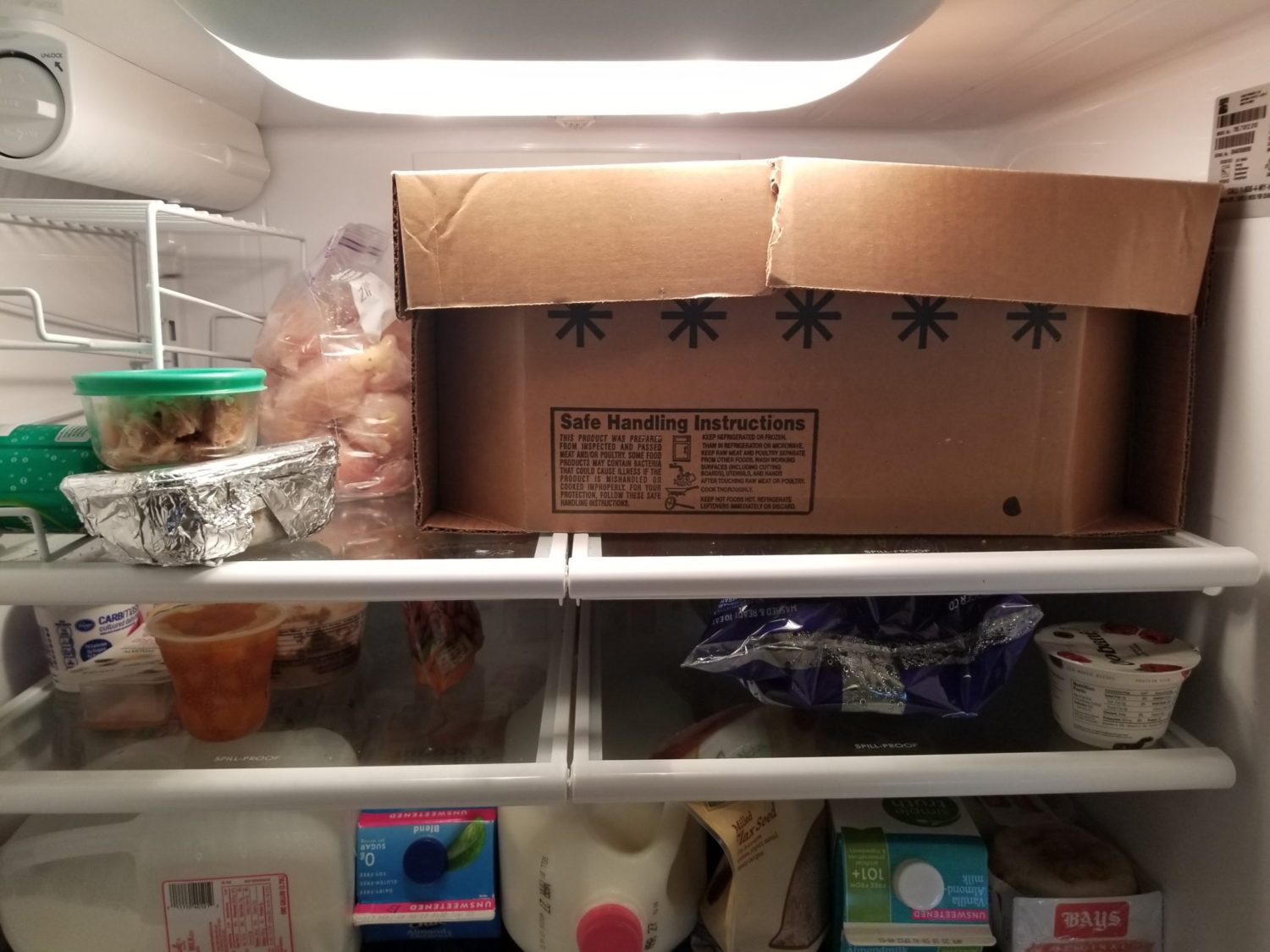 chicken in the freezer