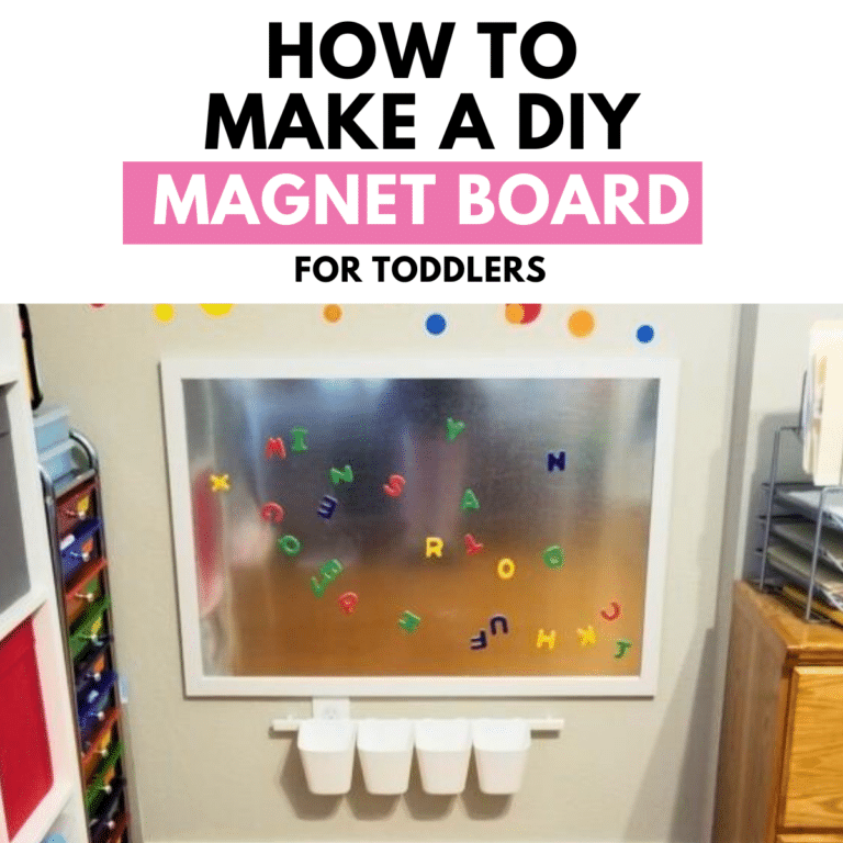 DIY Steel Magnetic Board for Kids (Doubles as A Dry Erase Board)