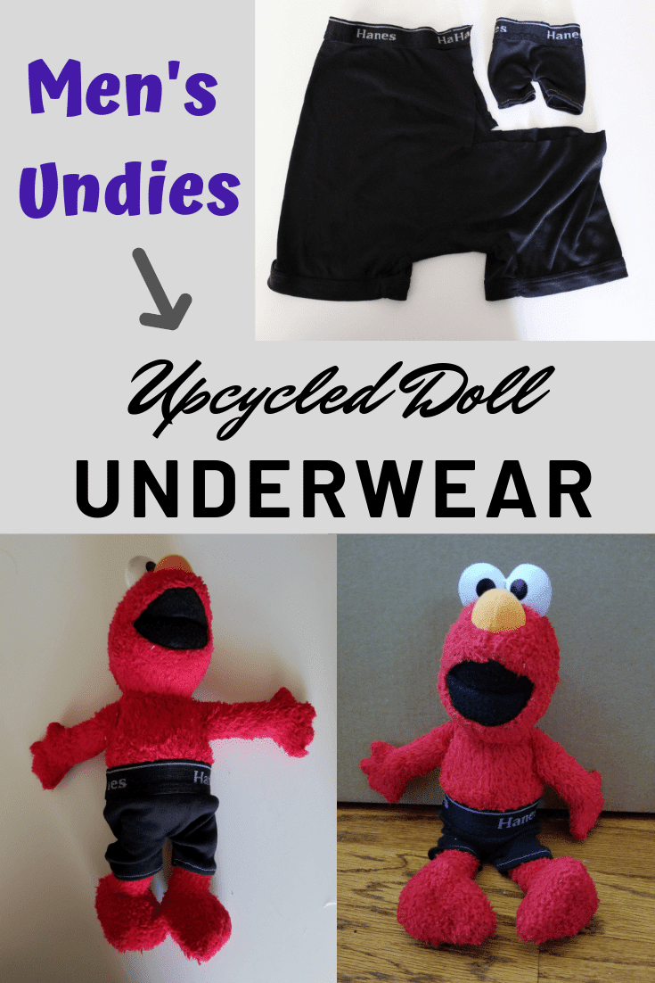 DIY Doll Underwear: Upcycle from Men’s Underwear