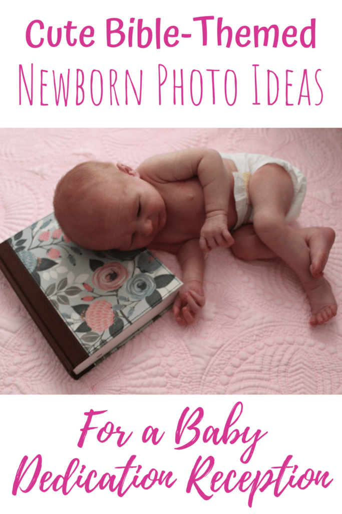 Illustrated Bible Newborn Photo Ideas