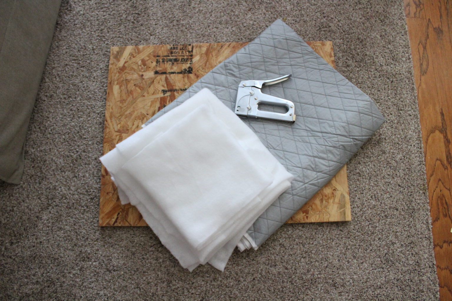How to Make a DIY Ironing Board Using Wood & Quilted Fabric