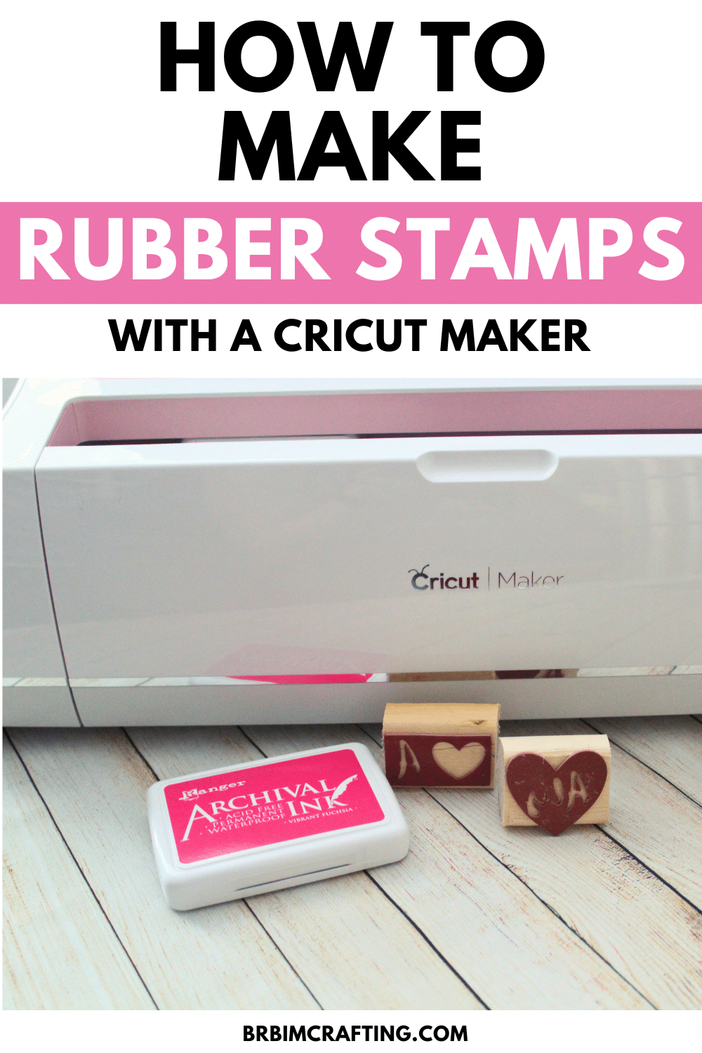 How to Make Rubber Stamps with cricut maker